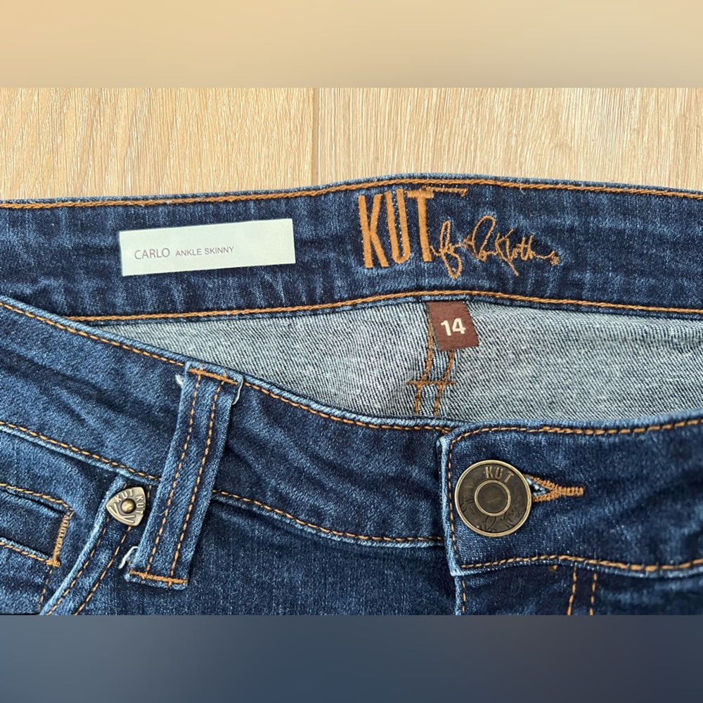 KUT FROM THE KLOTH Carlo Ankle Skinny Jeans EUC - Picture 7 of 16